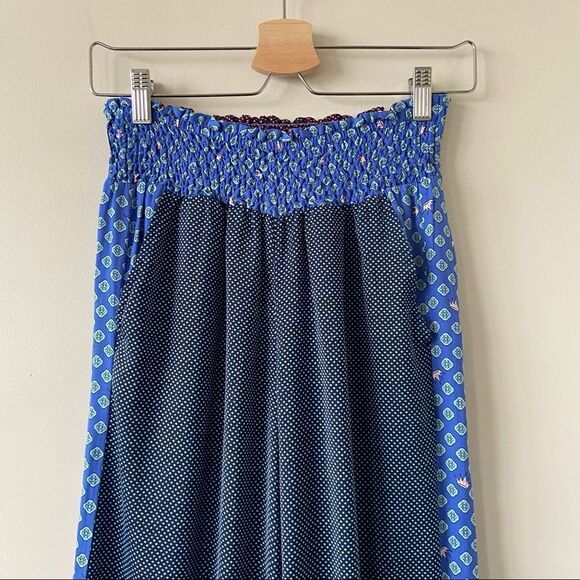 Aerie-printed Wide Leg Smocked Waist Pants (Size:Small) - Picture 5 of 8